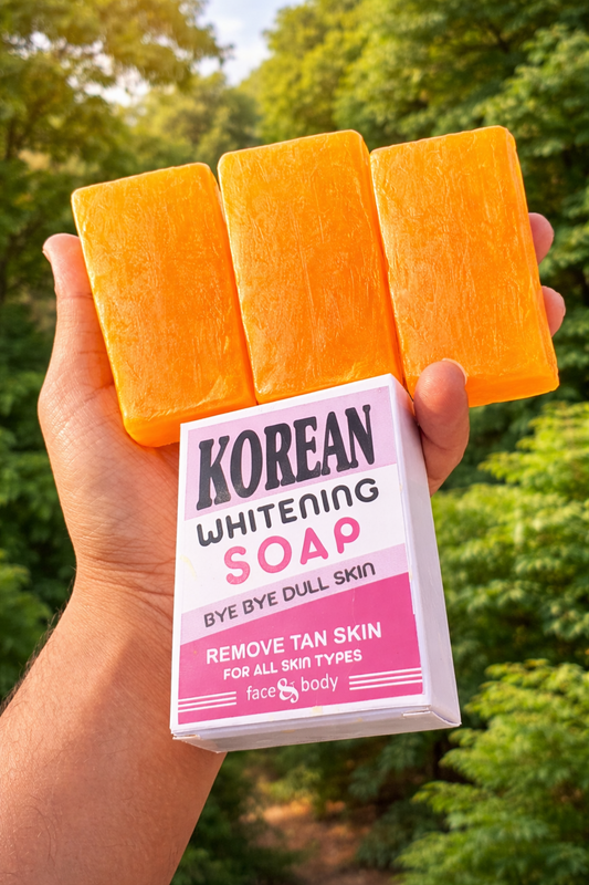 Korean Whitening TAN Removal Soap With Orange Extract - Pack of 3 (Limited Period Offer)